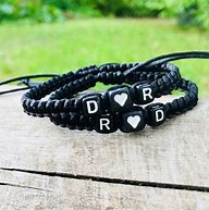 Image result for I Love You Bracelets for Couples Beaded