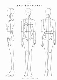 Image result for Female Fashion Template Front and Back