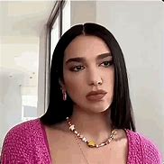 Image result for Dua Lupa Interviews Eyes Contact Meme