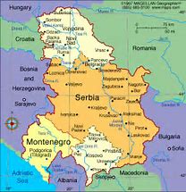 Image result for Serbia and Surrounding Countries Map