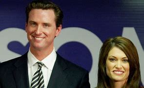 Image result for Governor Newsom and Kimberly Guilfoyle