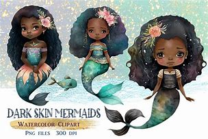 Image result for Dark Skin Mermaid