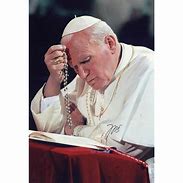 Image result for Pope John Paul II Praying the Rosary