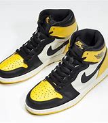 Image result for Yellow and Black Jordan Ones