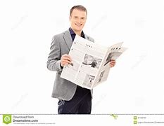 Image result for Guy Reading Newspaper