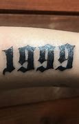 Image result for 1999 Tattoo Font