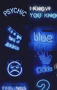 Image result for Neon Girls Blue Sign Astheic PFP