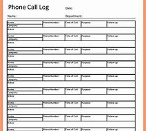 Image result for Phone Log Black and White