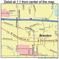 Image result for Map Downtown Brandon MS