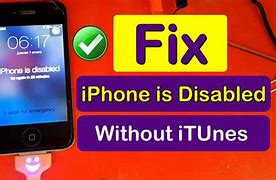 Image result for How to Unlock Disabled iPhone iTunes