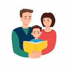 Image result for Parent and Child Reading Clip Art