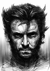 Image result for Wolverine Black and White