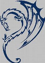 Image result for Silhouette Cross Stitch Patterns Dragon