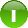 Image result for Power Button 3D Green