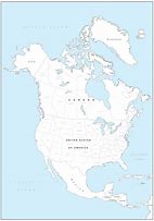 Image result for Simple Map of North America
