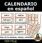 Image result for Spanish Calendar