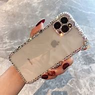 Image result for iPhone 7 Black Clear Glitter Case