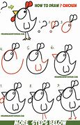 Image result for How to Draw a Cartoon Chicken
