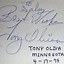 Image result for Tony Oliva Sign