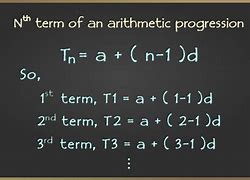 Image result for Arithmetic Progression