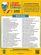 Image result for Great Kindness Challenge Checklists