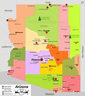 Image result for Arizona Political Map