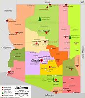 Image result for Map of Arizona Counties Overlaid Over Cities