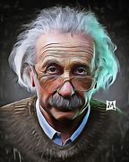 Image result for Albert Einstein Painting