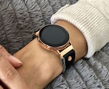 Image result for Gold Galaxy Watch with Black Bands