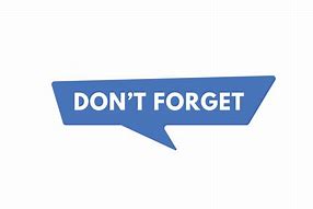 Image result for Don't Forget Icon