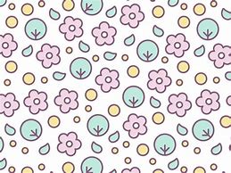 Image result for Cute Pastel Seamless Flowers