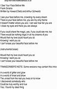 Image result for And I Touch Your Face Lyrics