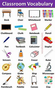 Image result for English Classroom Objects