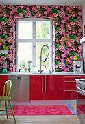 Image result for Wallpaper Floral Borders Kitchen