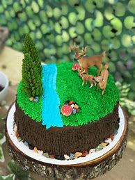 Image result for Forest Theme Birthday Cake