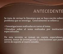 Image result for antecedente