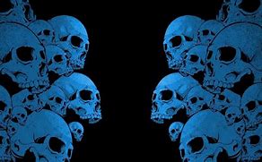 Image result for Blue Skull Wallpaper HD