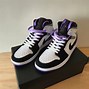 Image result for Air Jordan Purple and Silver