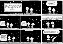 Image result for Cartoon Peanuts Comic Strip Space Flight