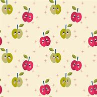 Image result for Cute Cartoon Apple Pattern