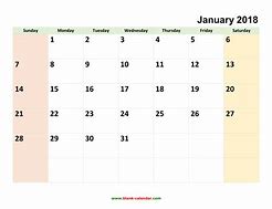Image result for Small Printable Monthly Calendar 2018