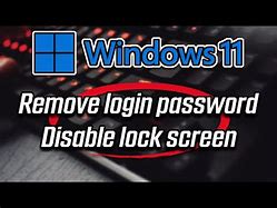 Image result for Remove Password From Lock Screen