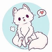 Image result for Cute Arctic Fox Drawing