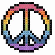 Image result for Pixel Art Peace Art