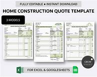 Image result for Building Quote Template