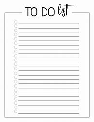 Image result for Blank Checklist to Print