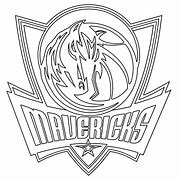 Image result for Dallas Mavericks Logo Black and White