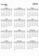 Image result for 1975 Calendar 30 Inches Long