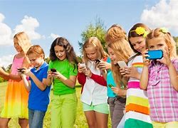 Image result for Kids On Their Phones