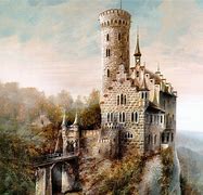 Image result for Gothic Castle Painting
